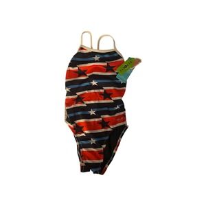 Speedo Womens Standard Swimsuit ONE Piece Endurance The One Red/White/Blue Sz 24